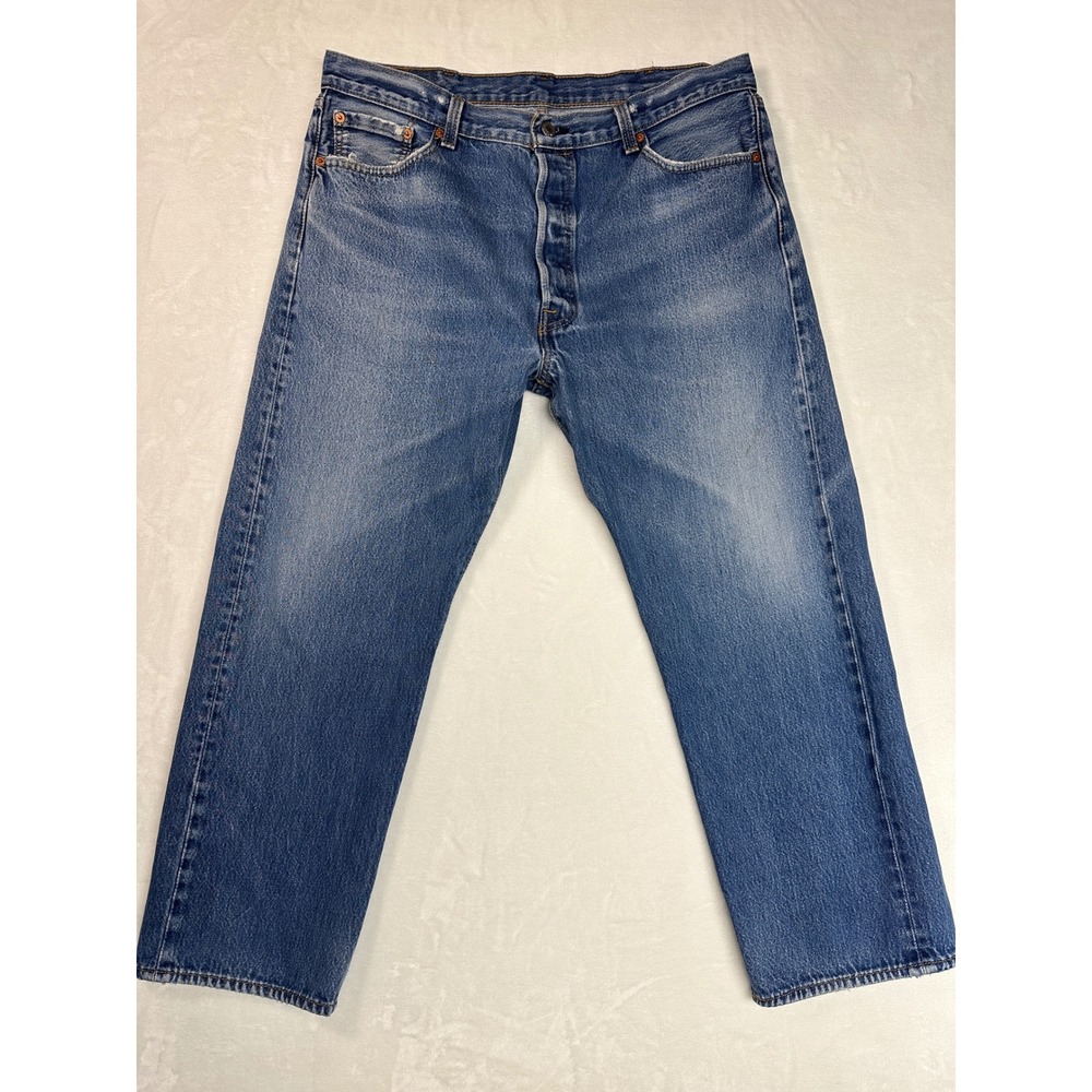 Levi's Vintage 501 Jeans Button Fly‎ Straight Denim Red Tab 40x30 (36x27) 90s